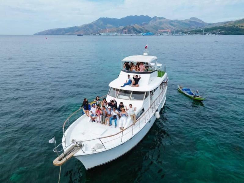 Guests celebrating aboard