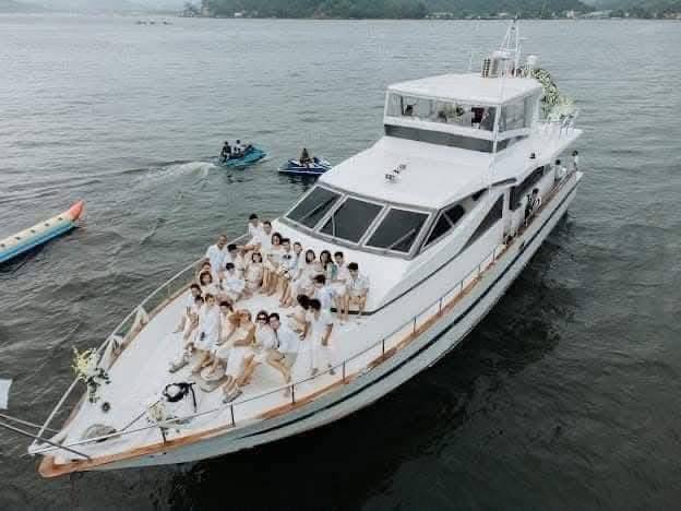 Guests celebrating aboard